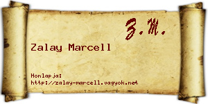 Zalay Marcell névjegykártya