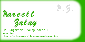 marcell zalay business card